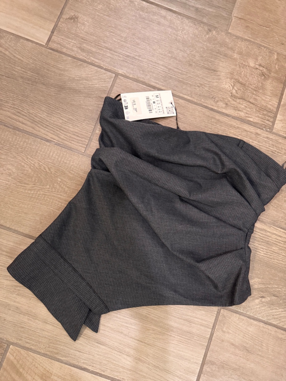 Zara Dark Gray Tube Top